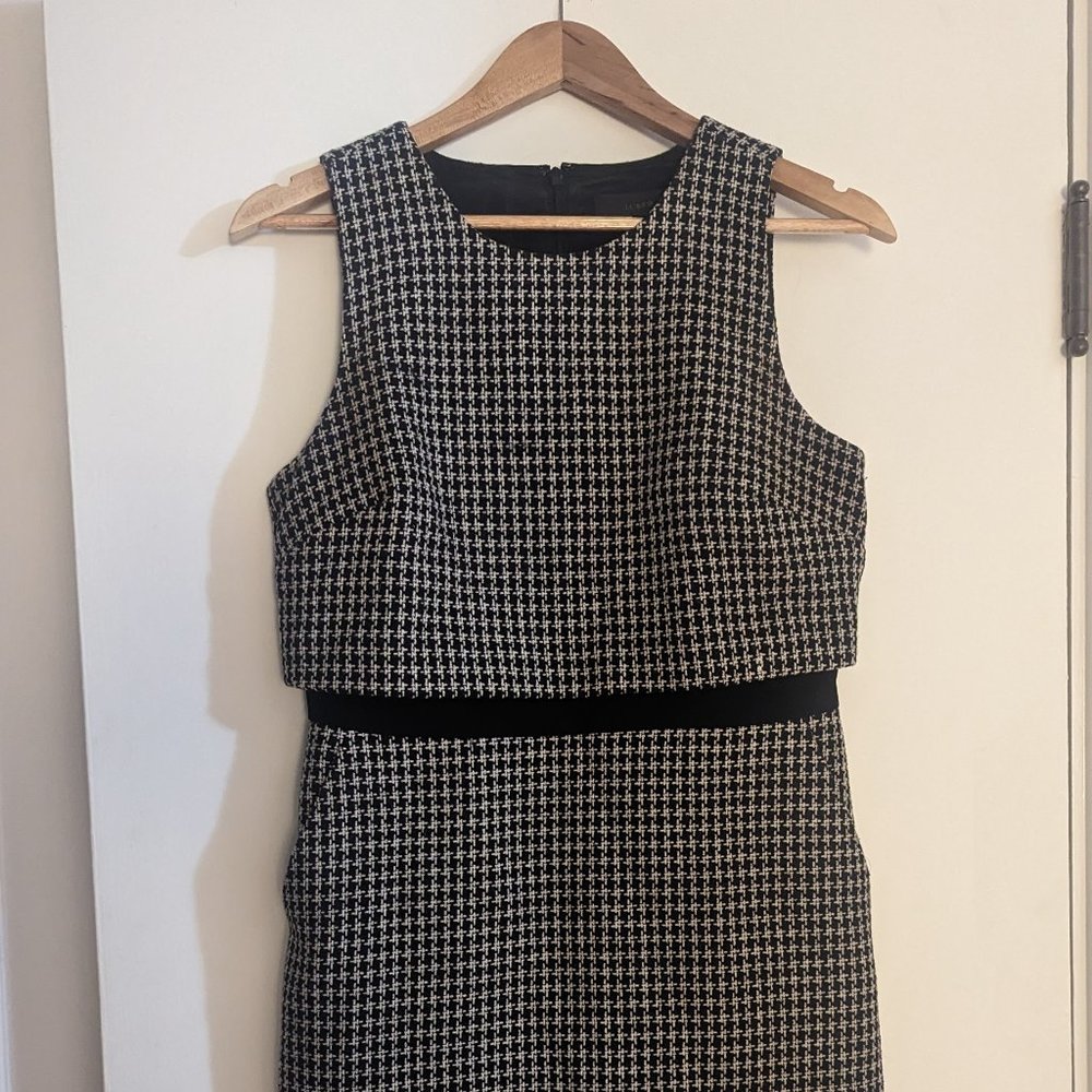 JCrew Houndstooth Dress